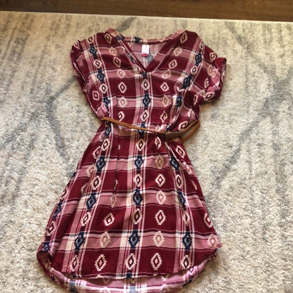Burgundy dress